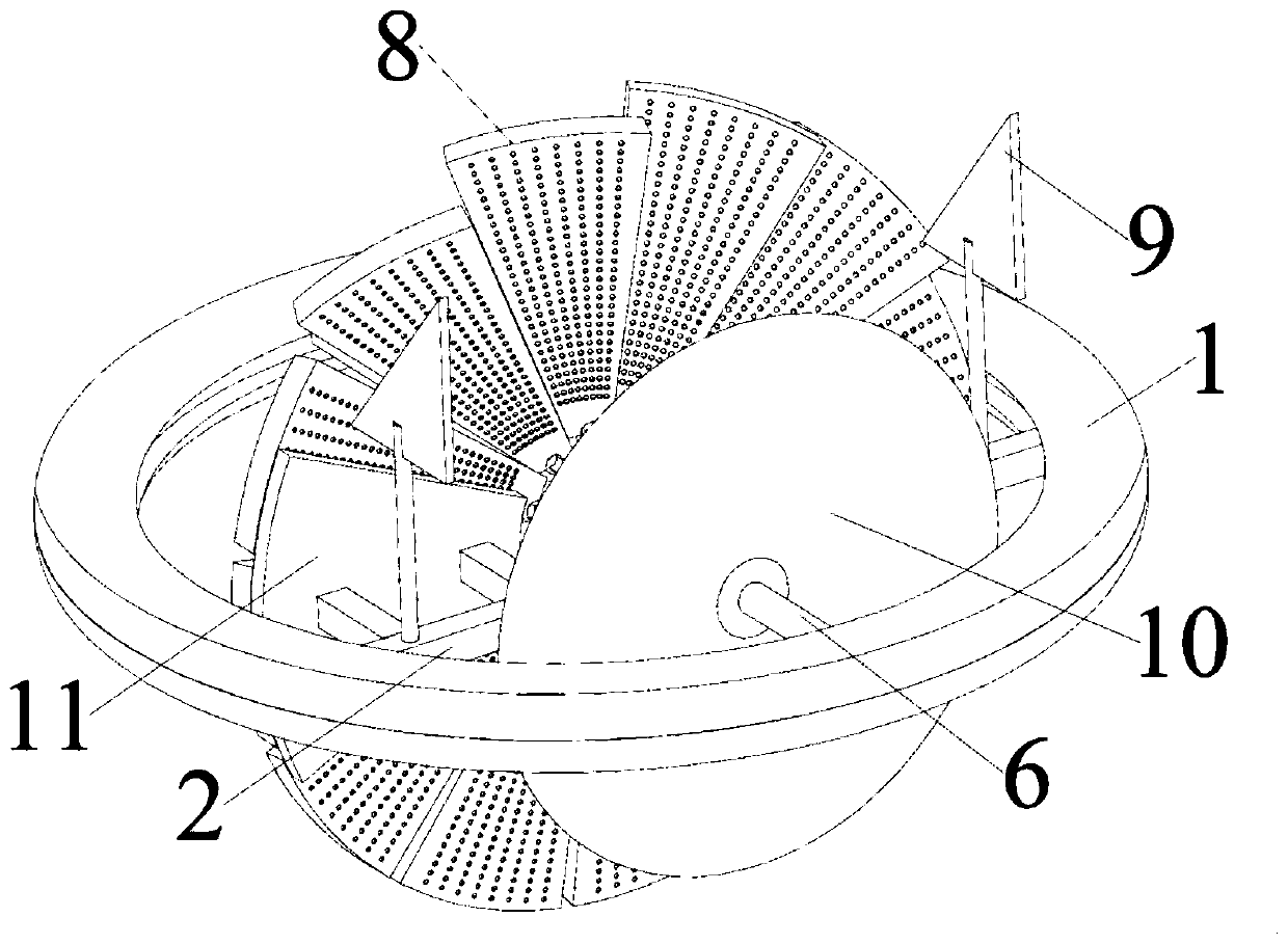 River nitrogen removal promoting device without external air source