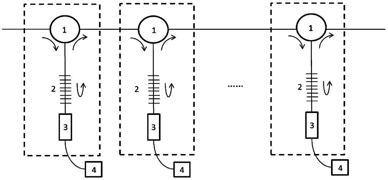 An all-fiber lossless cascaded pulse stretcher