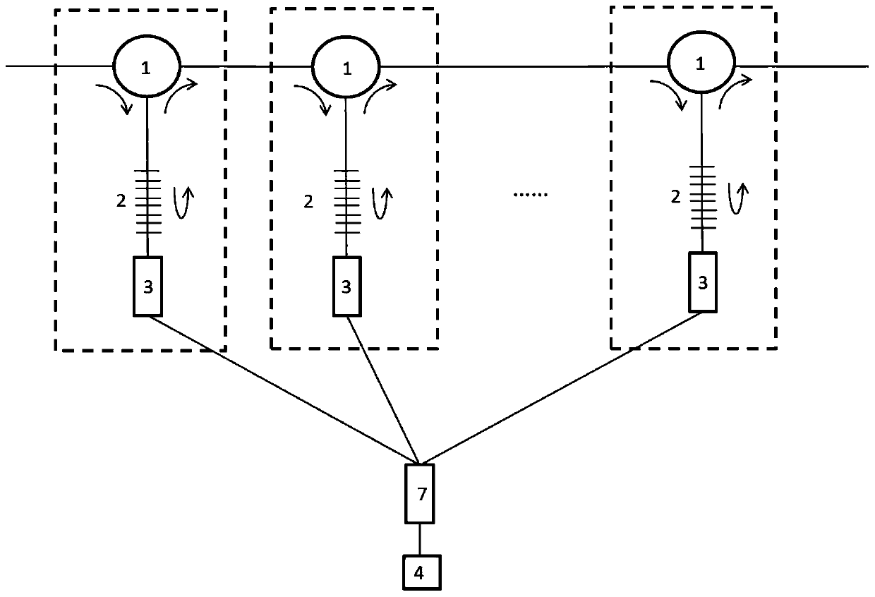 An all-fiber lossless cascaded pulse stretcher