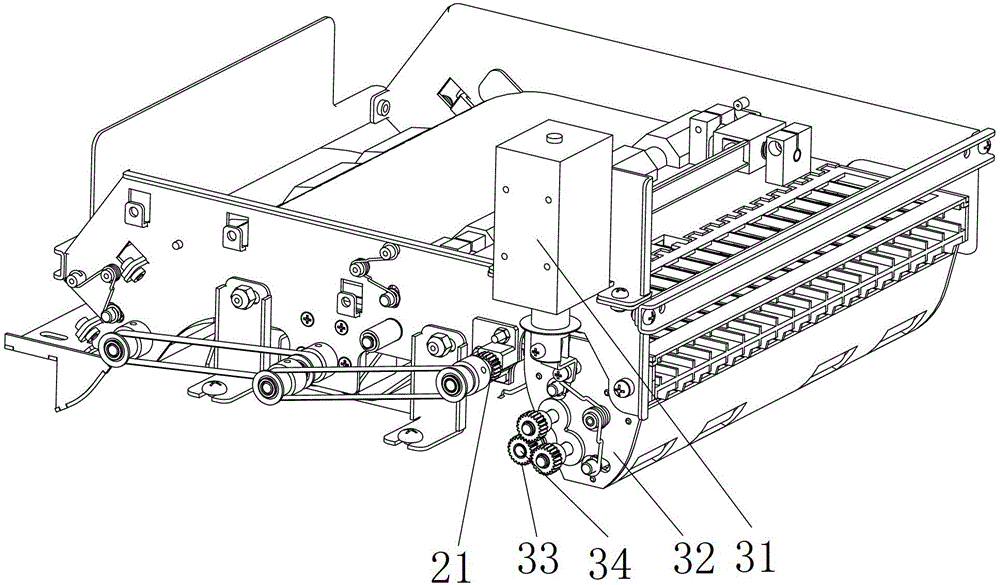 Detecting and conveying device for transmitted materials