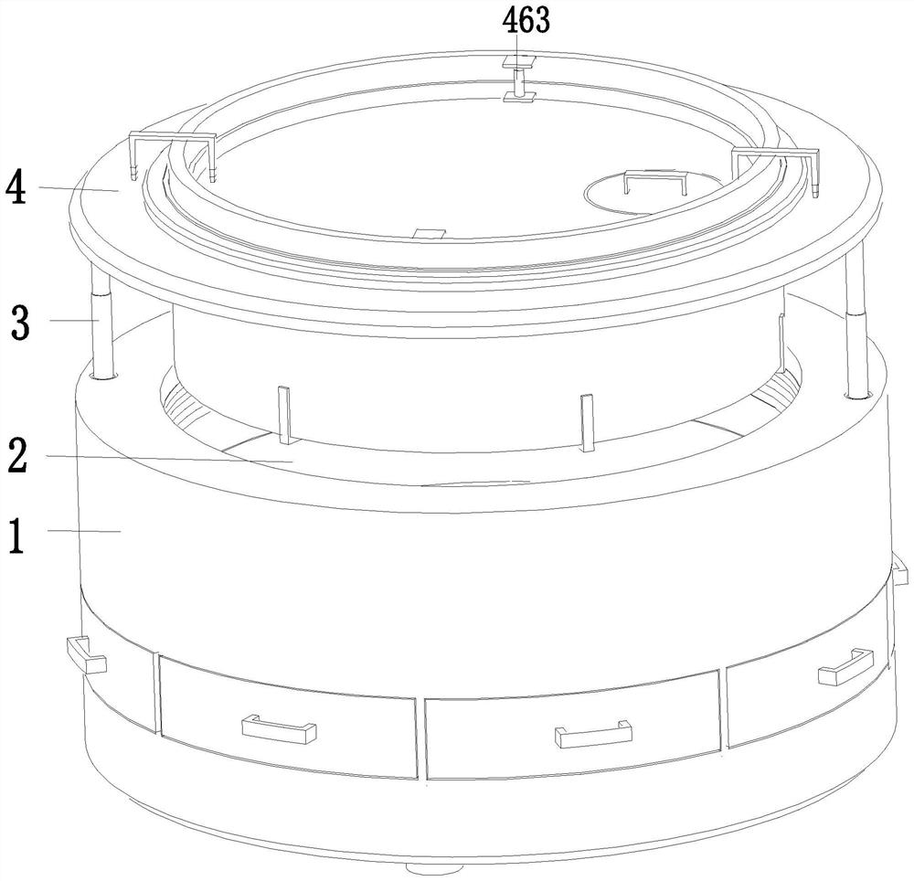 Essence powder stirring and mixing device