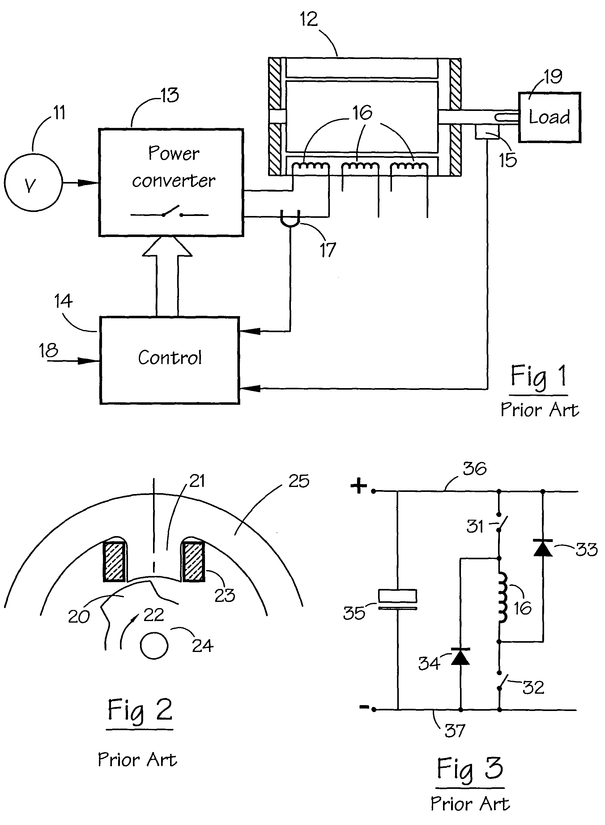 Circuit for use with switched reluctance machines