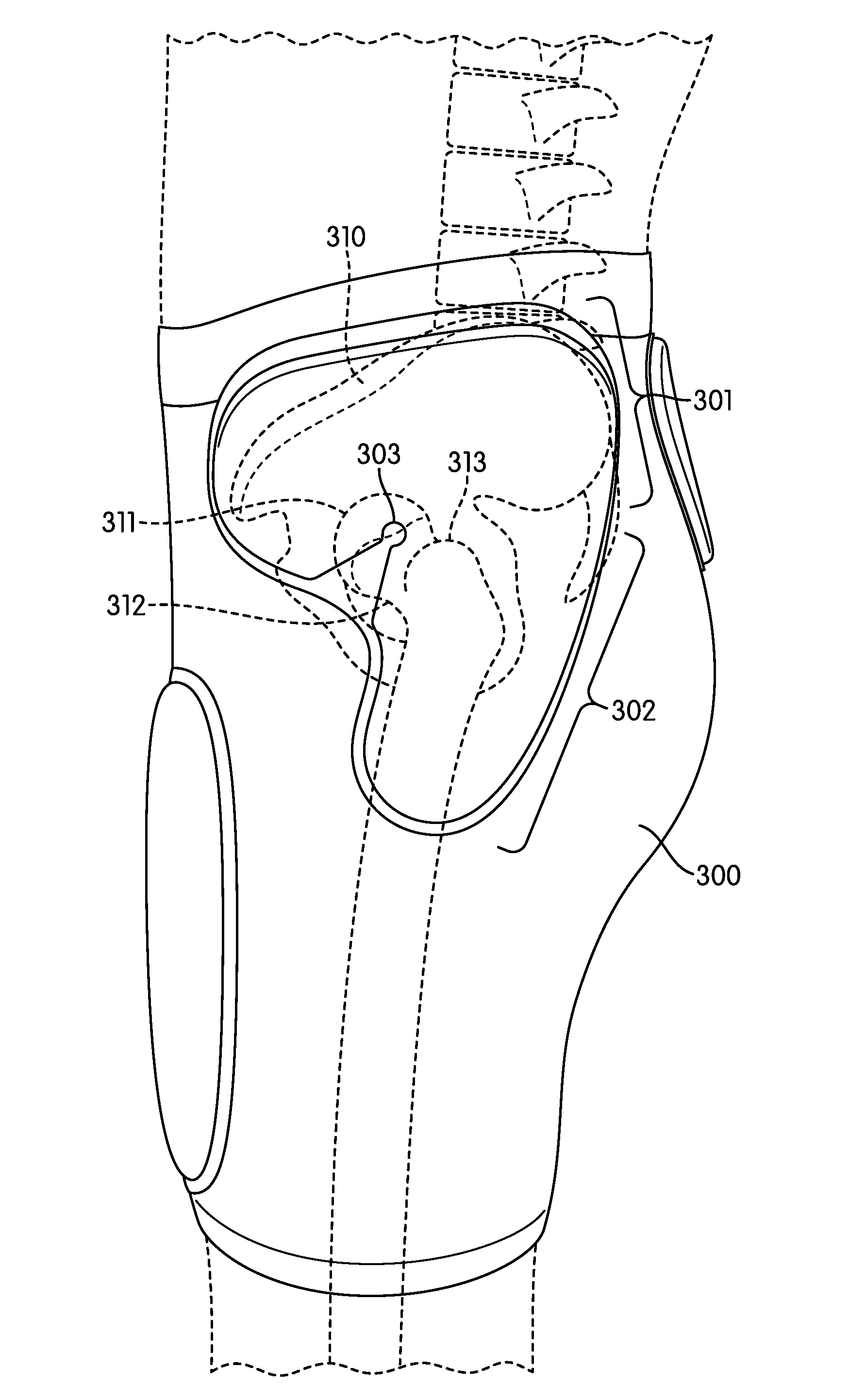 Athletic garment with articulated body protective underlayer