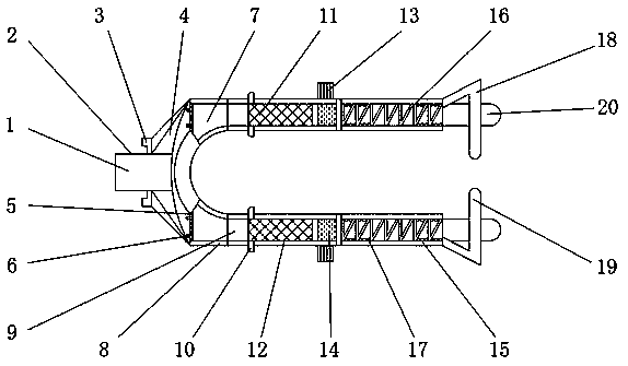 Suspension front fork of one-armed bicycle