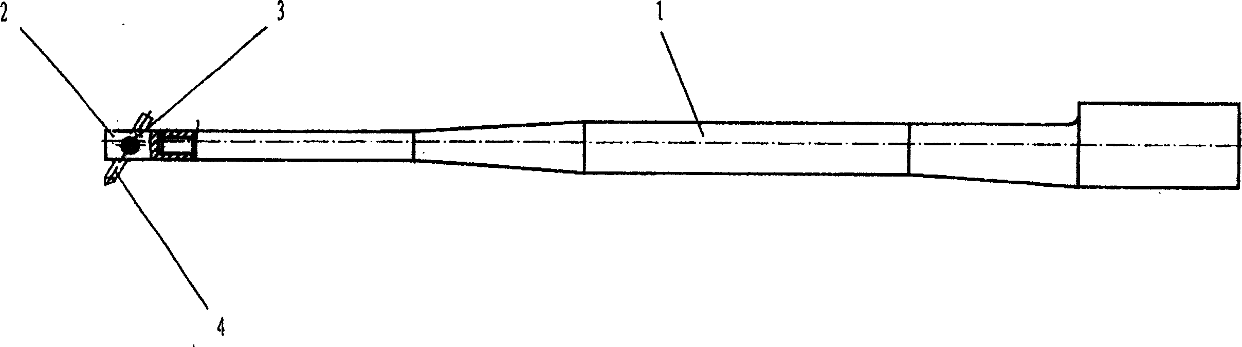 Method for machining deep hole and its special tool