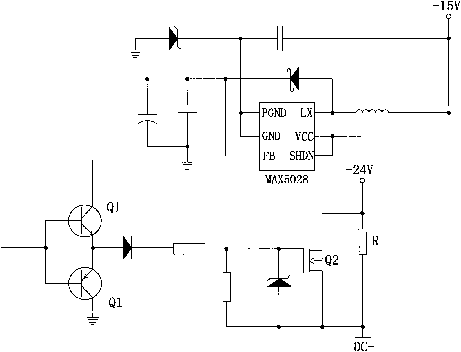 Start protecting circuit of low-voltage and high-power motor