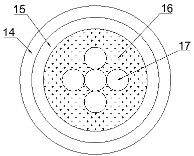 Flame-retardant optical fiber composite cable