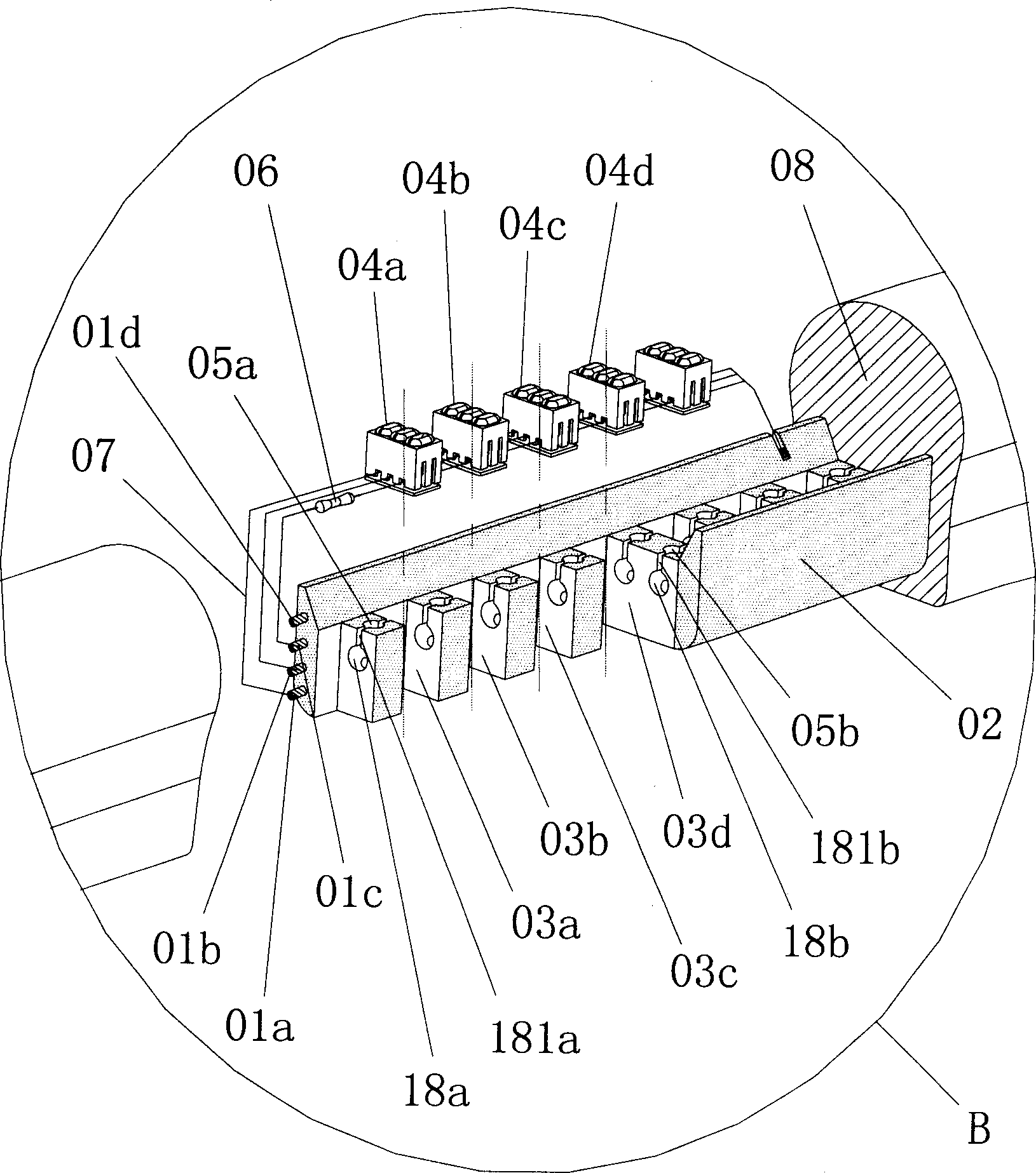 Improved color changing soft tube lamp structure