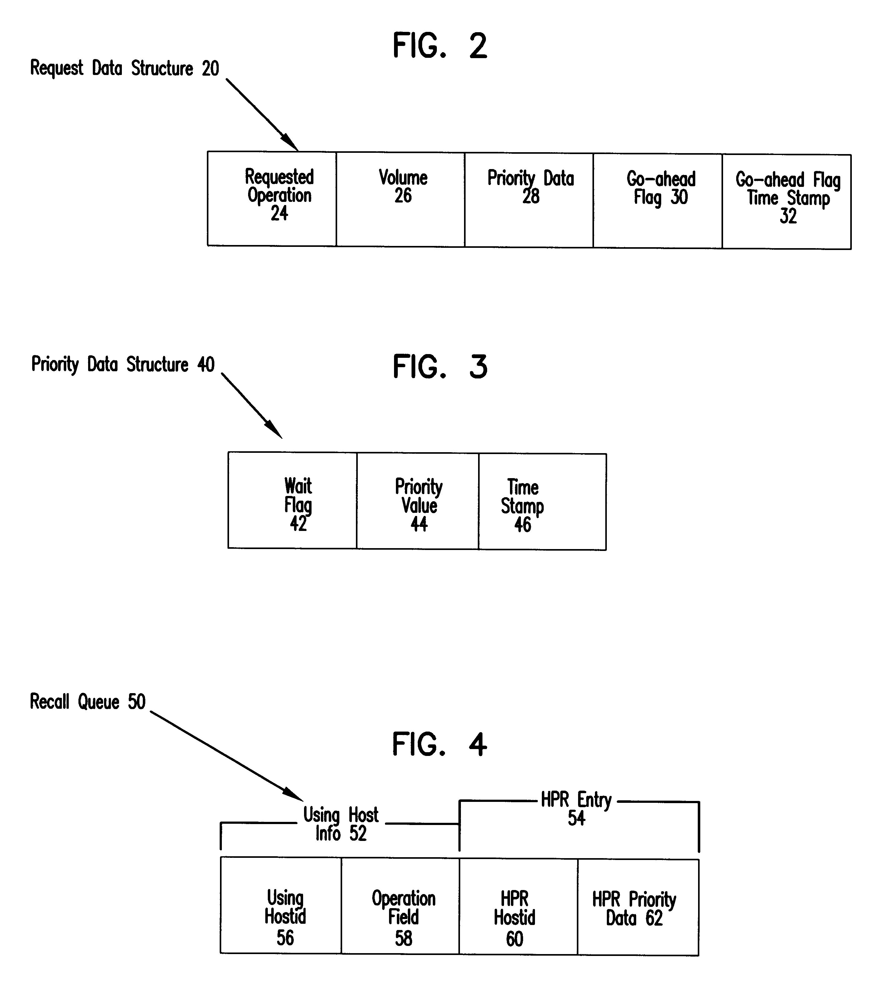 System using priority data of a host recall request to determine whether to release non-volatile storage with another host before processing further recall requests