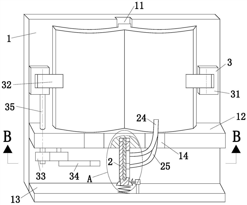 Automatic page-turning device for books