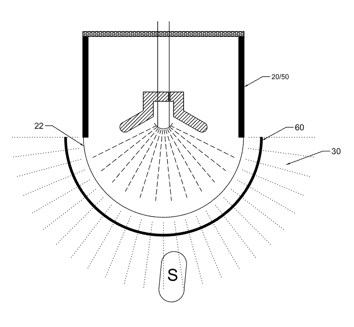 High dose output, through transmission target X-ray system and methods of use