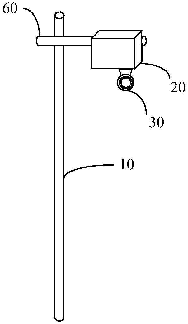 High-voltage power cable anti-breaking monitoring device