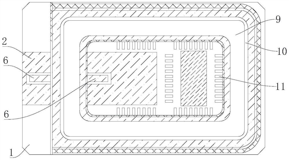 Ceramic package shell and package shell mounting structure