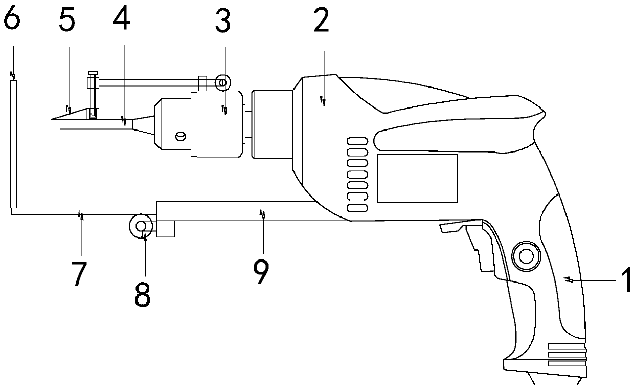 High-efficiency glass rechargeable electric drill with pretreatment function