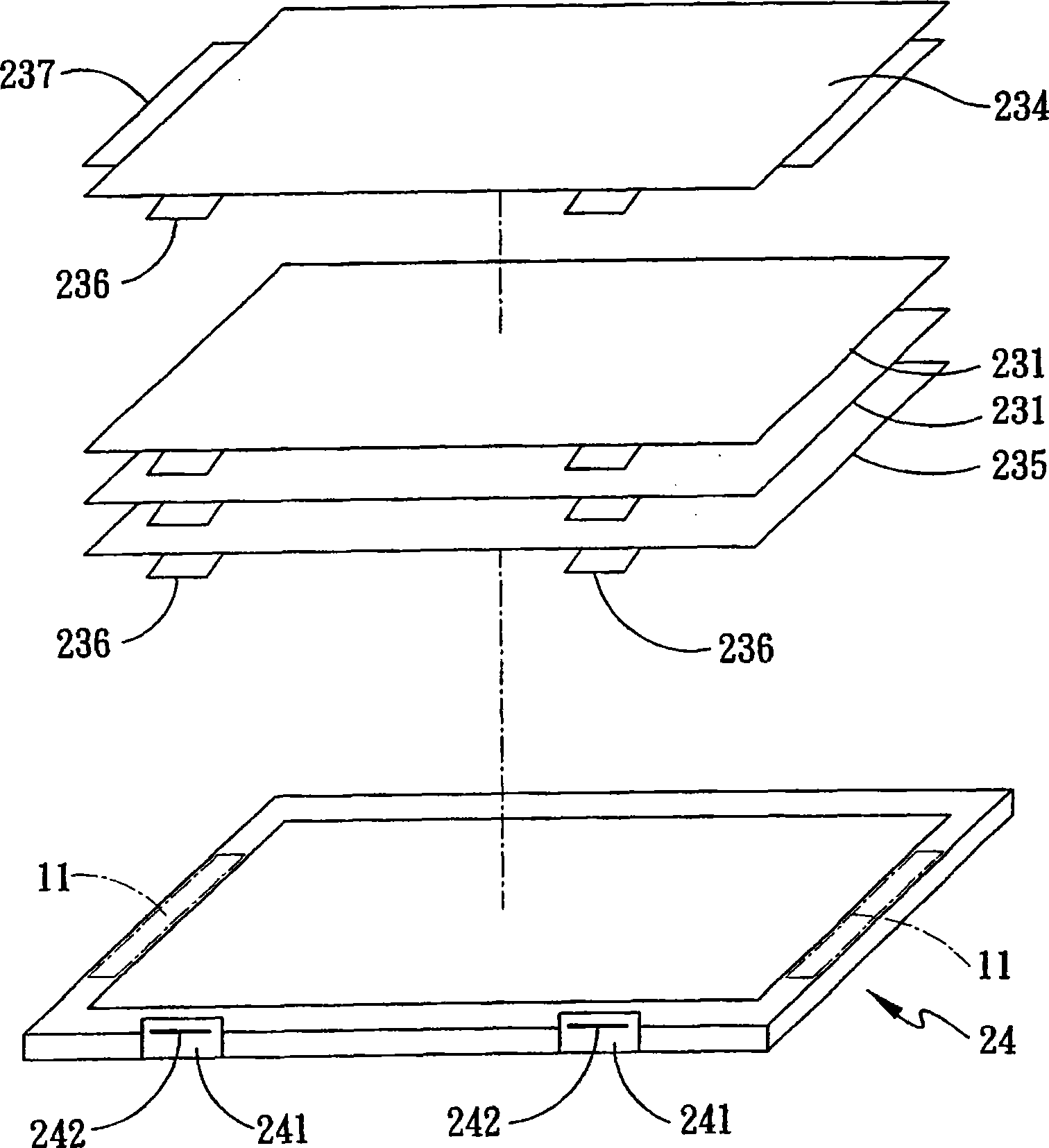 Frame combination of back light module and backlight module using said frame