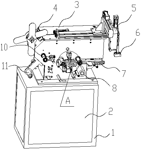 Labeling mechanism for carton labels