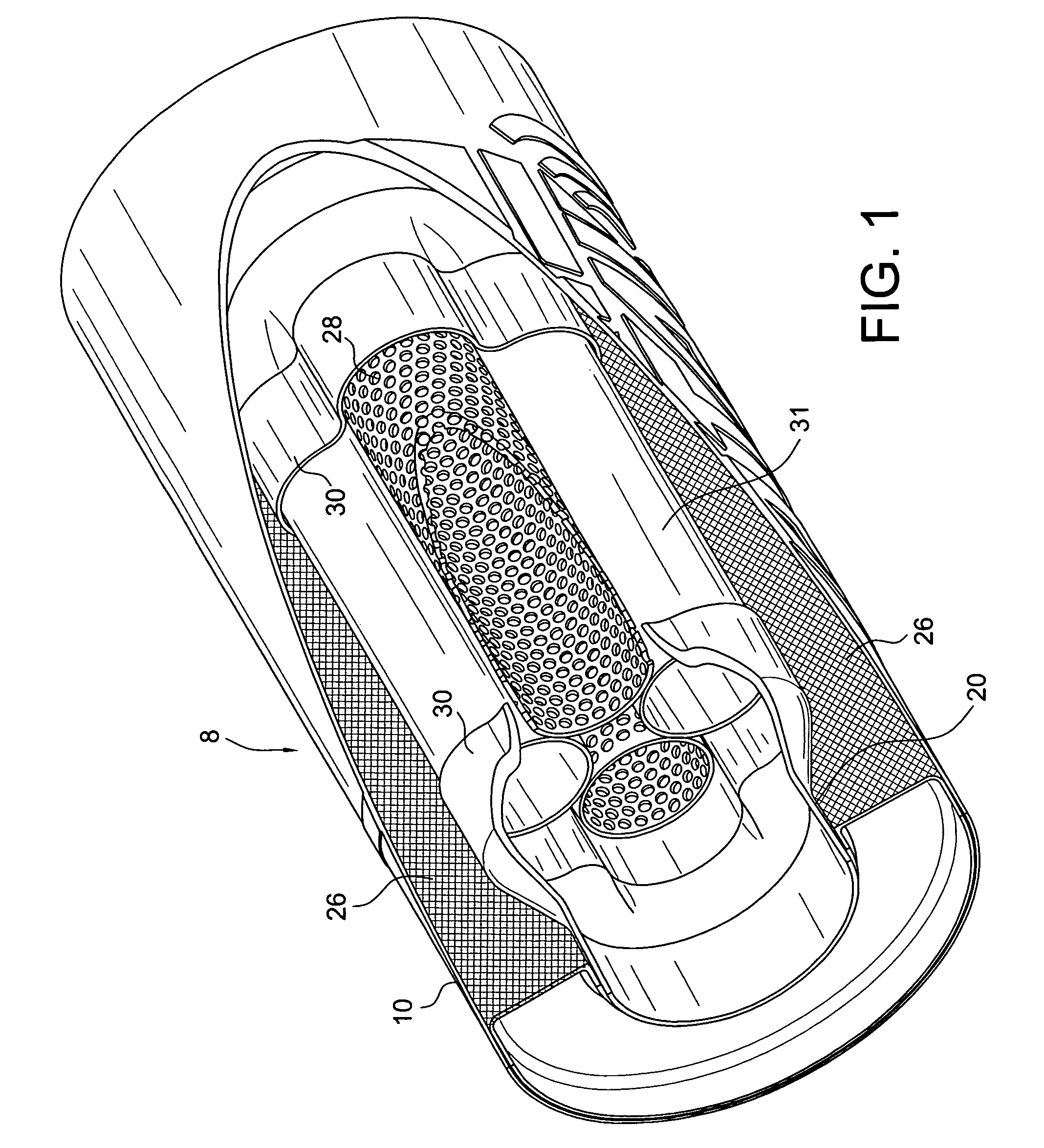 Exhaust muffler for internal combustion engines