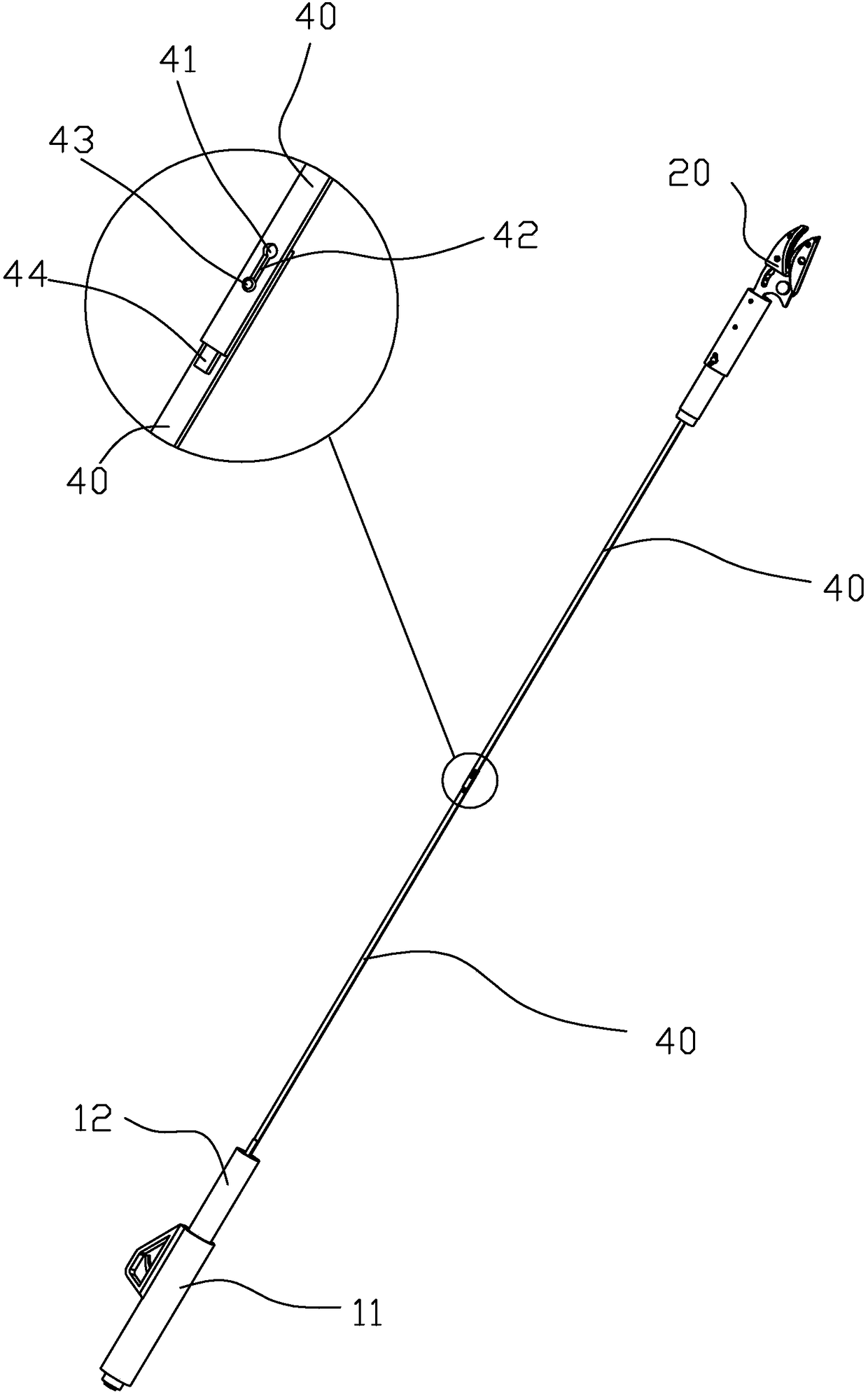 High-sky pruning scissors