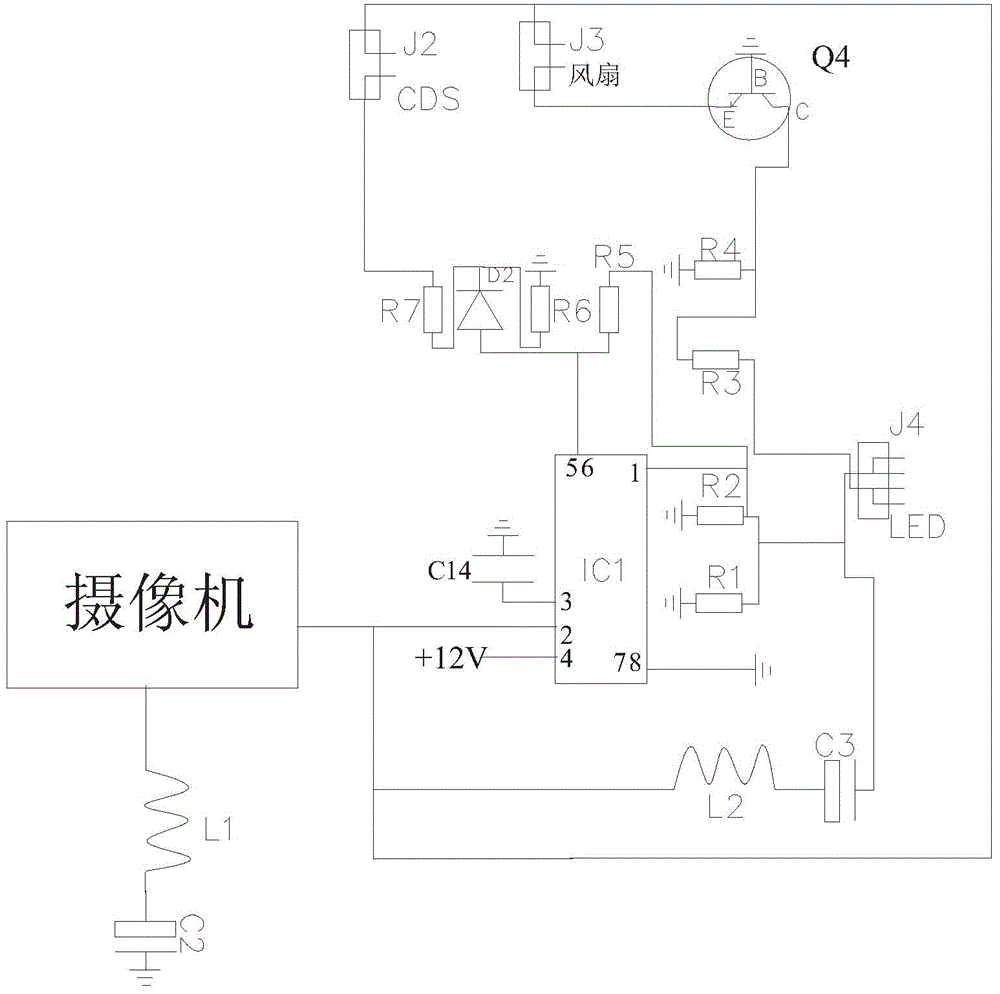 Camera and lighting all-in-one machine for elevator