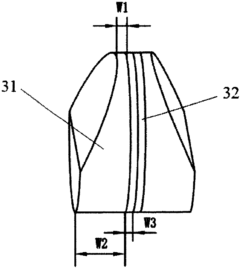 Composite drilling bit with PDC combined tooth