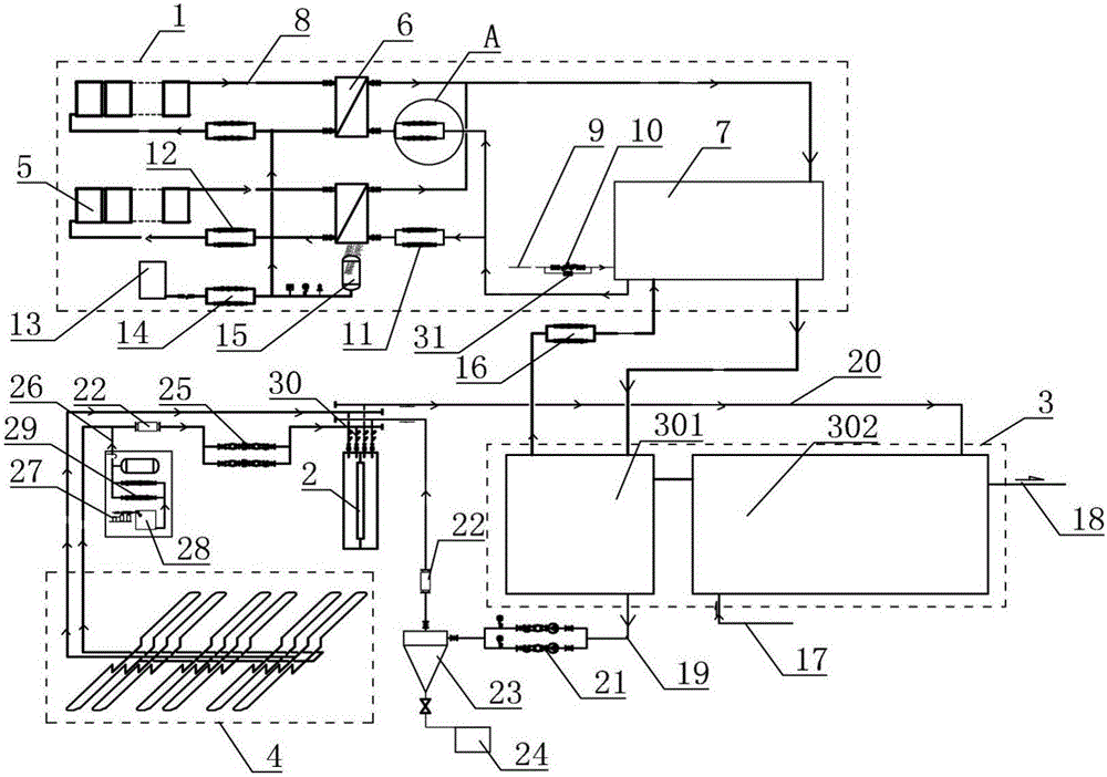 Solar heating warming system for vegetable fruit greenhouse