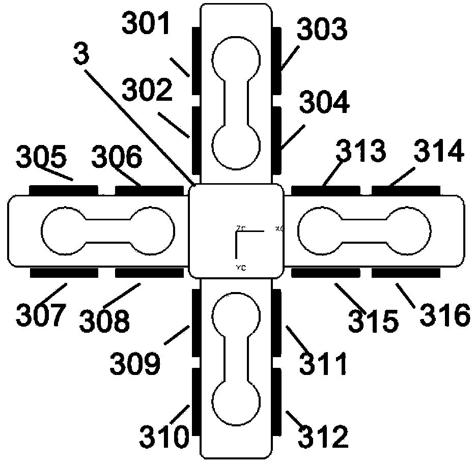 Six-dimensional force sense sensor for minimally invasive surgical robot