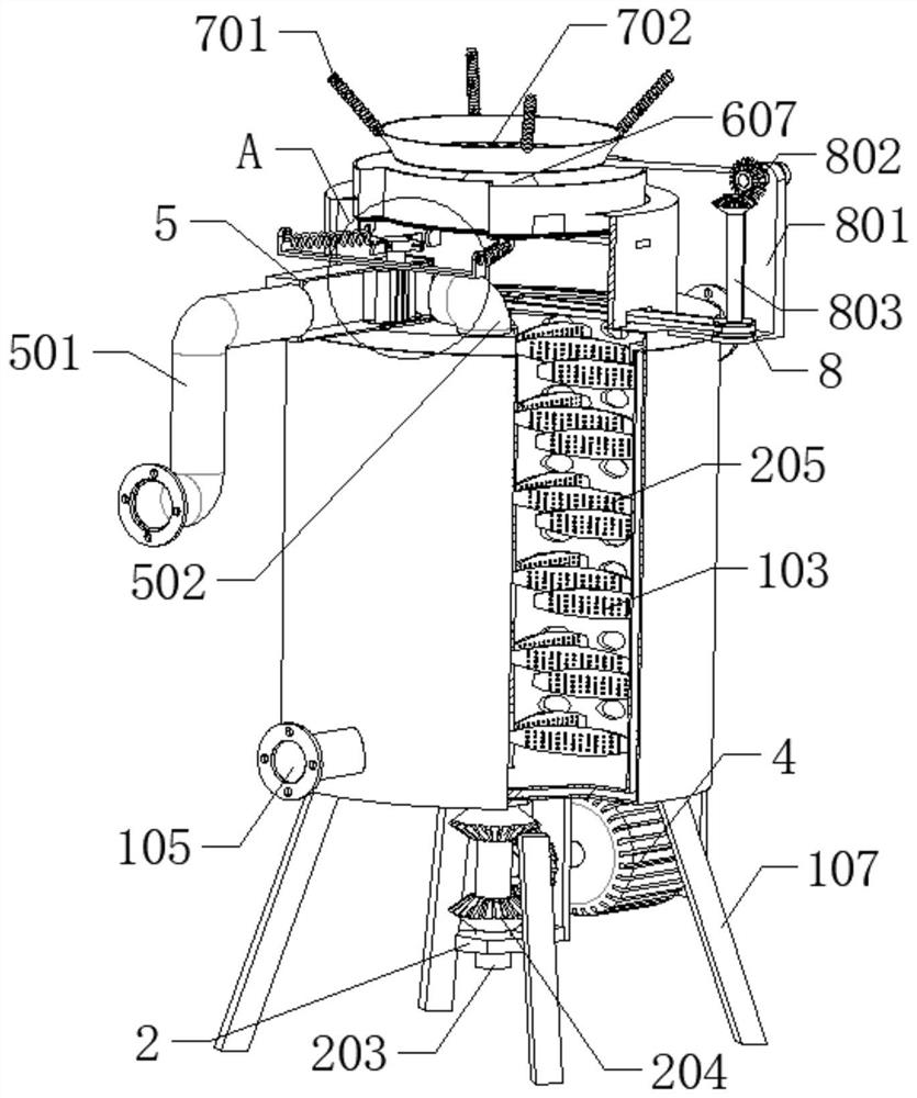 Beneficiation reagent adding treatment device