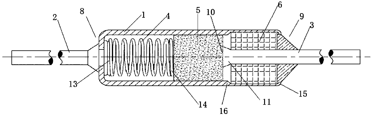 A temperature-sensitive changeover switch