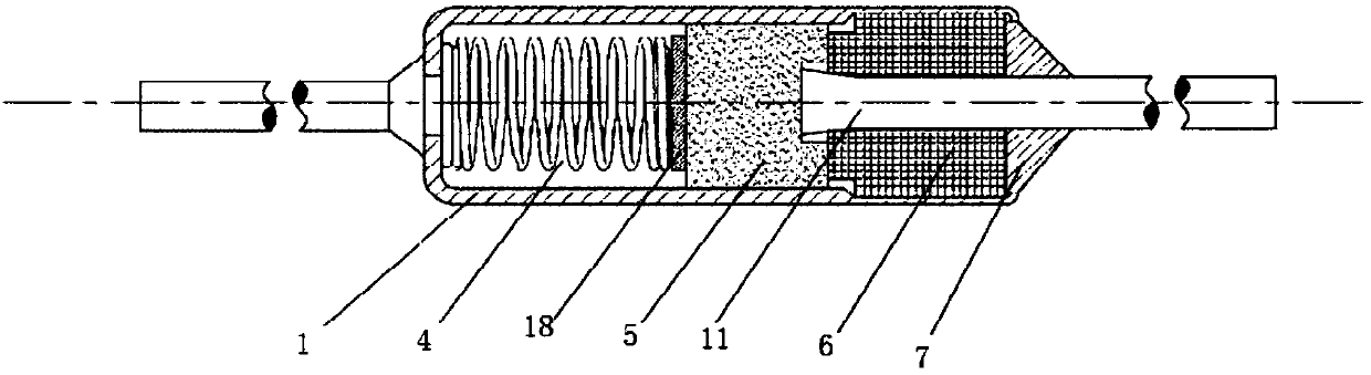 A temperature-sensitive changeover switch