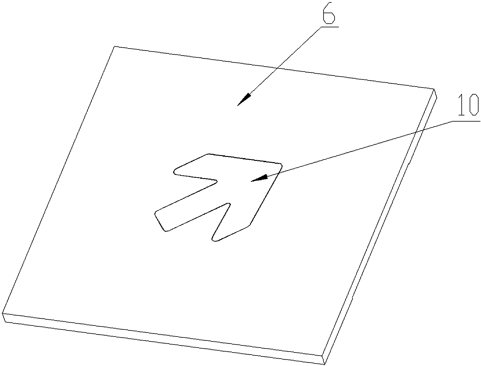 Light-emitting diode (LED) indicating lamp used for road surface directing