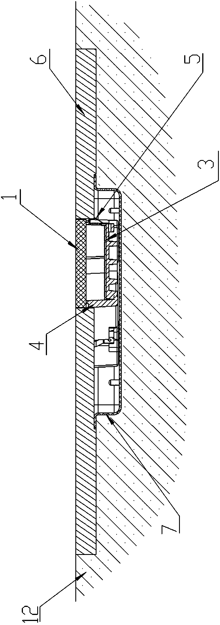 Light-emitting diode (LED) indicating lamp used for road surface directing