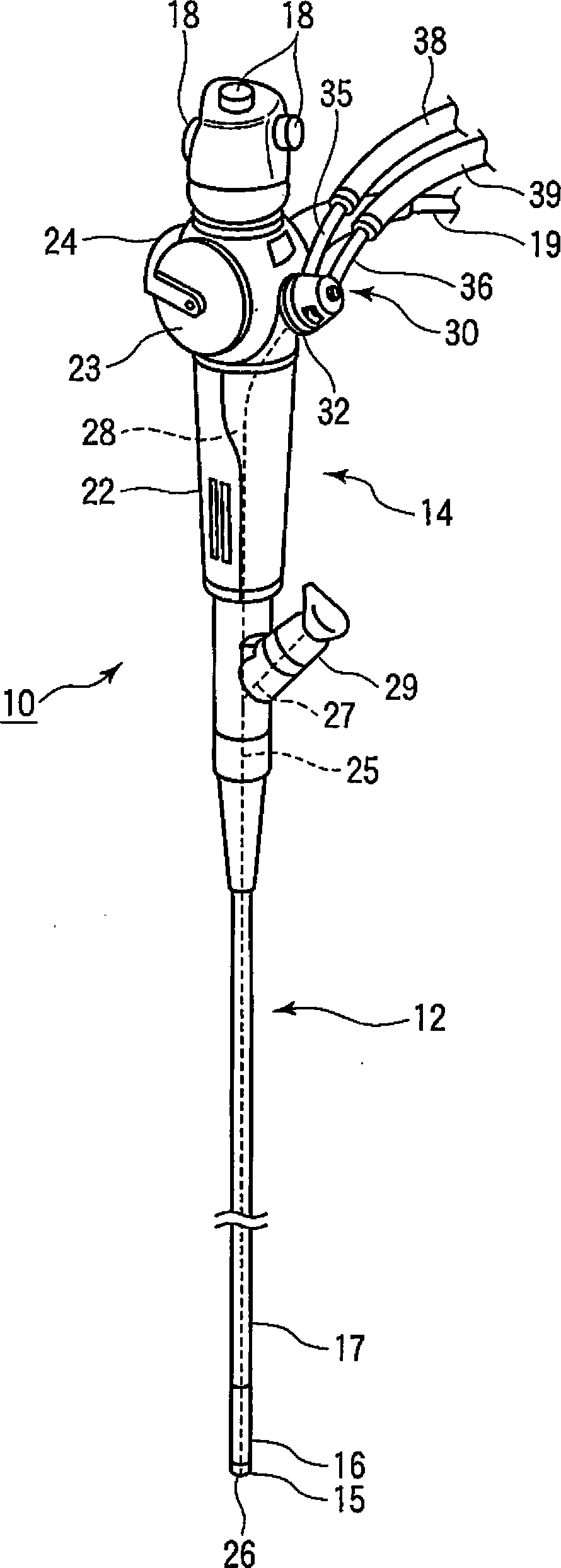 Fluid control device for endoscope