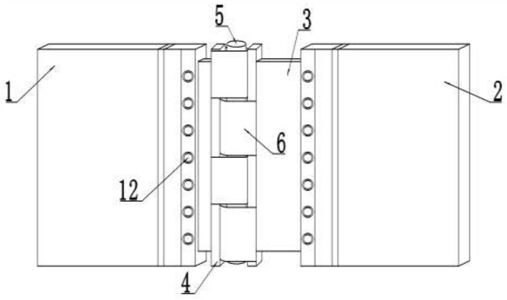 Rock wool belt heat preservation composite board with turnover mechanism