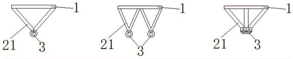 Rigid frame bridge reinforcement method by adopting reverse suspension bridge structure system