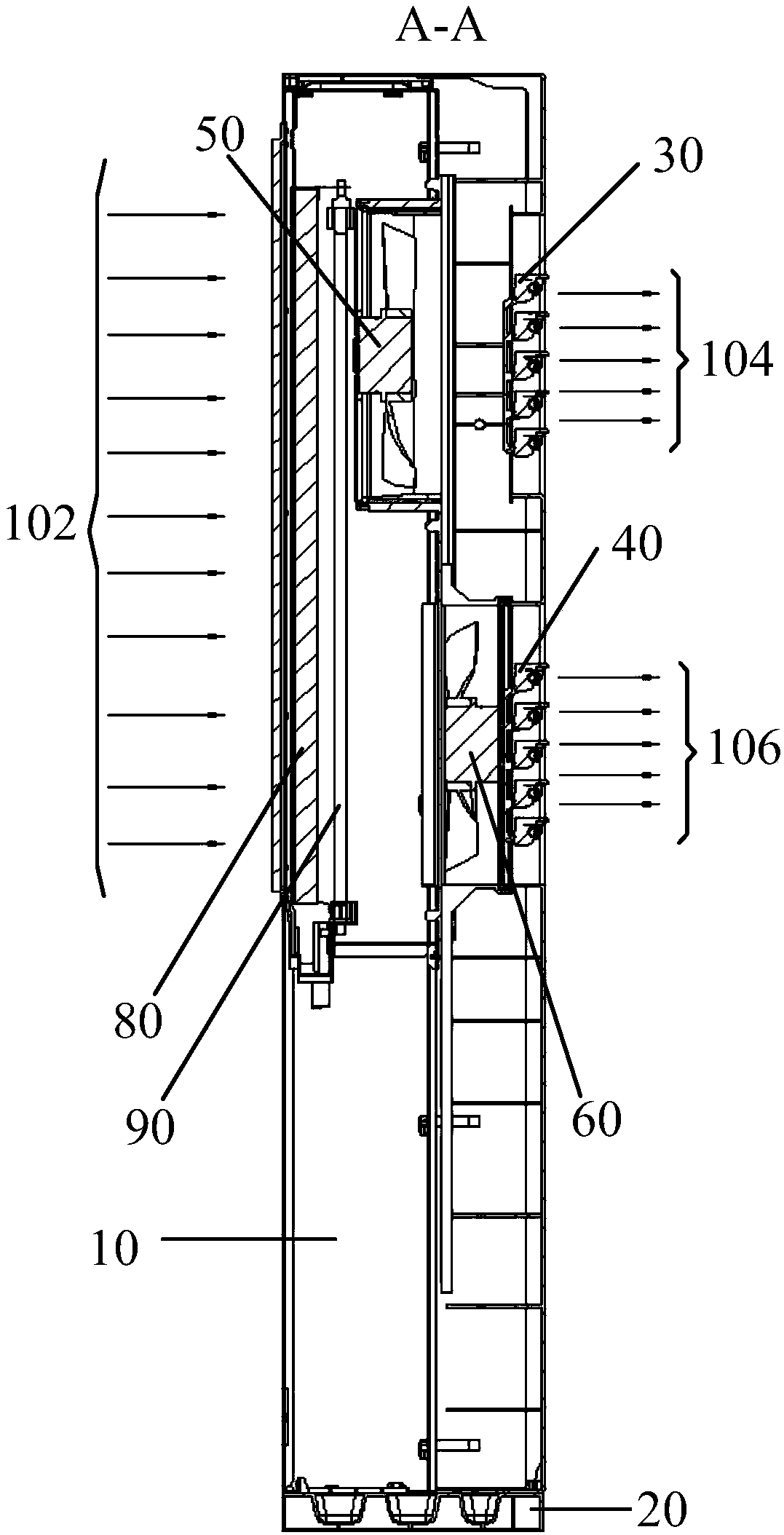 Vertical air conditioner equipment