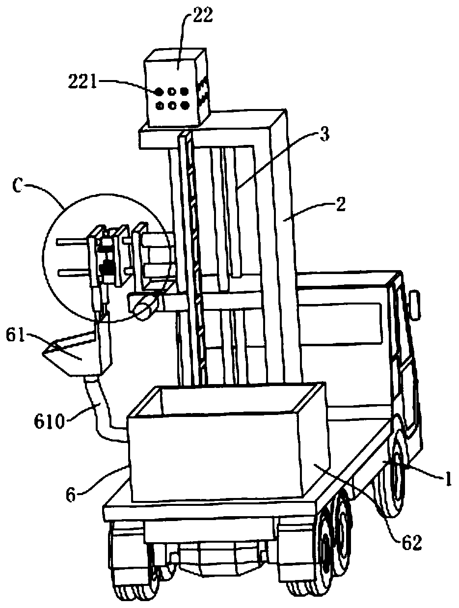 A take-off and landing device for transport aircraft in hilly and mountainous areas