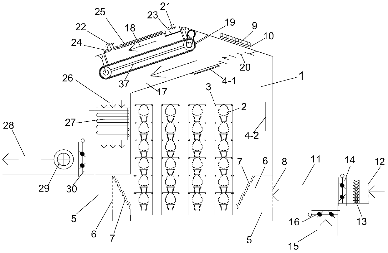 Green plant synergistic photocatalytic purification air conditioning system and method