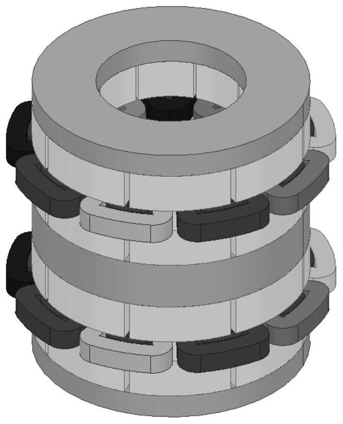 High-voltage circuit breaker and axial flux permanent magnet motor used by same