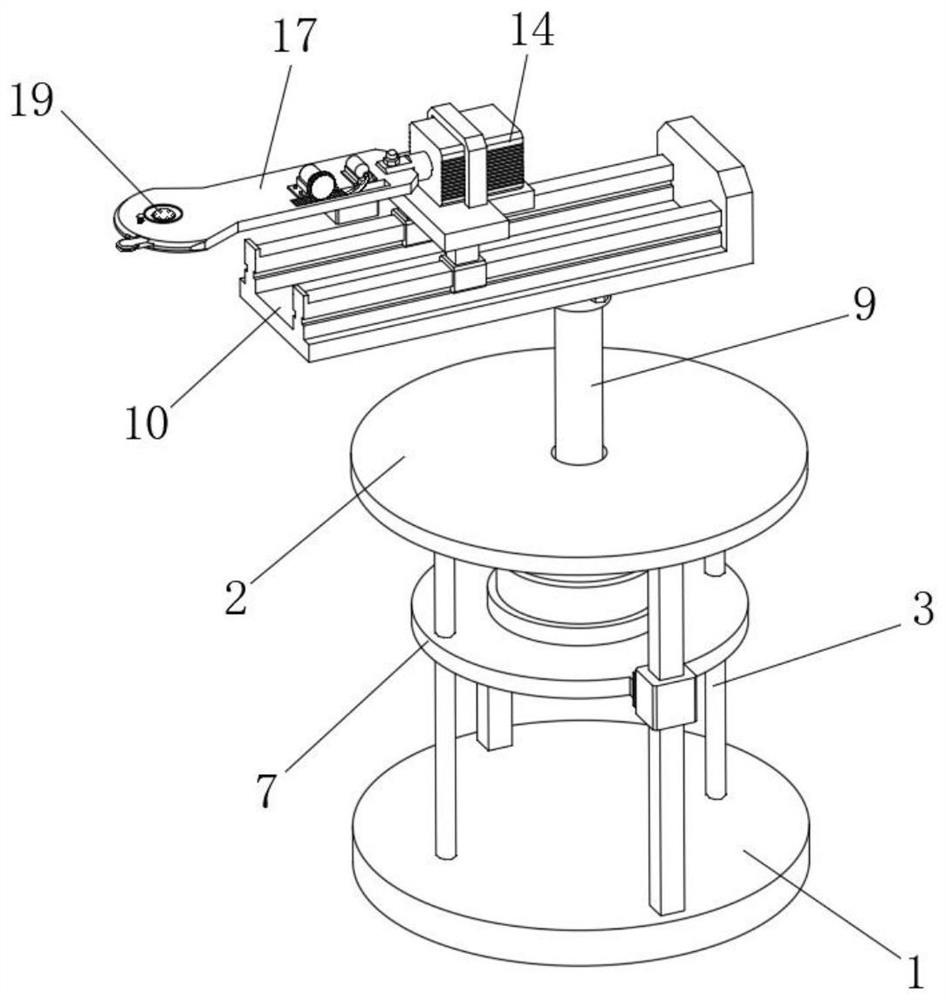 Single-arm three-degree-of-freedom wafer transmission manipulator and using method thereof