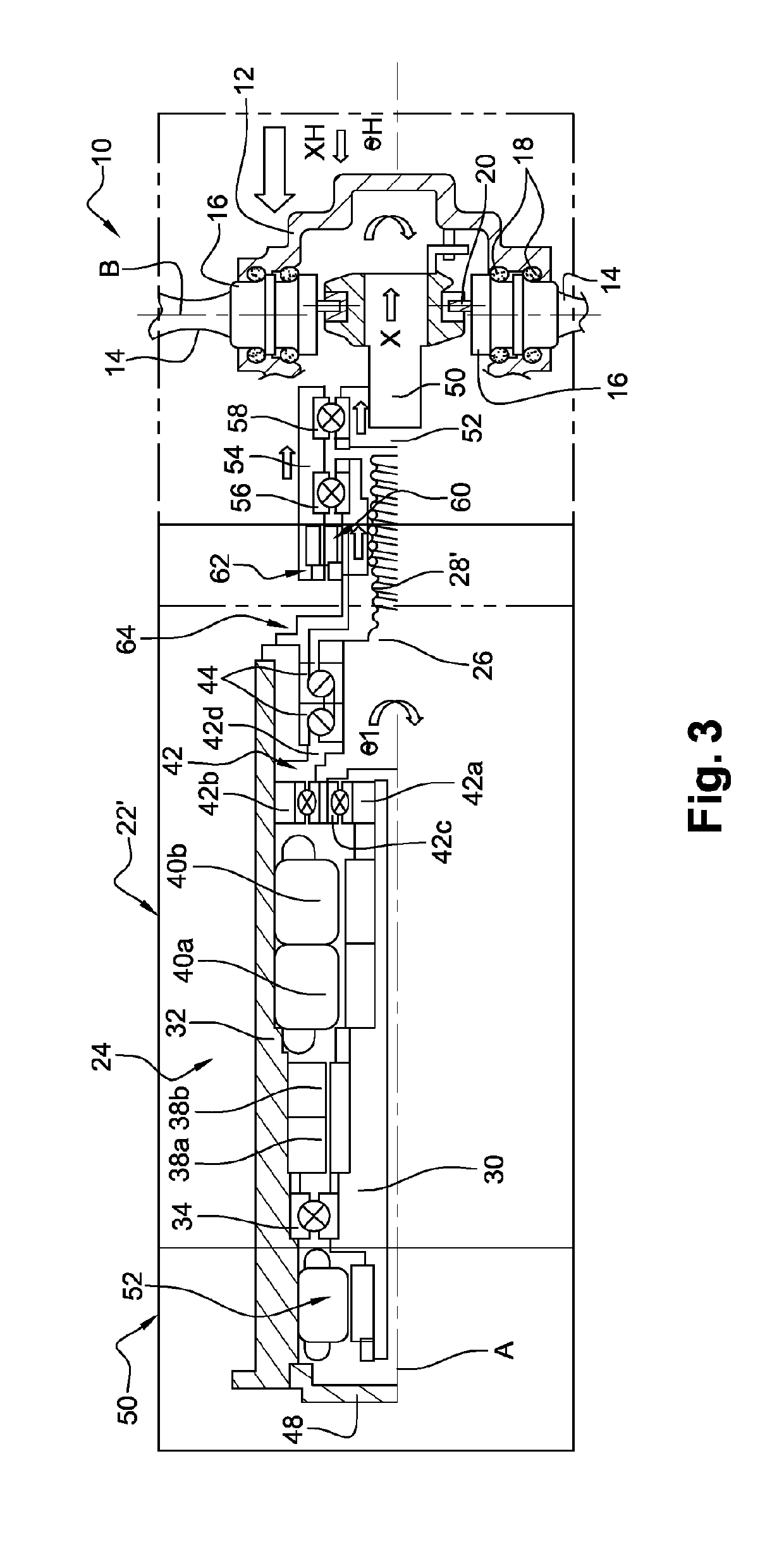 Pitch actuation system for a turbomachine propeller