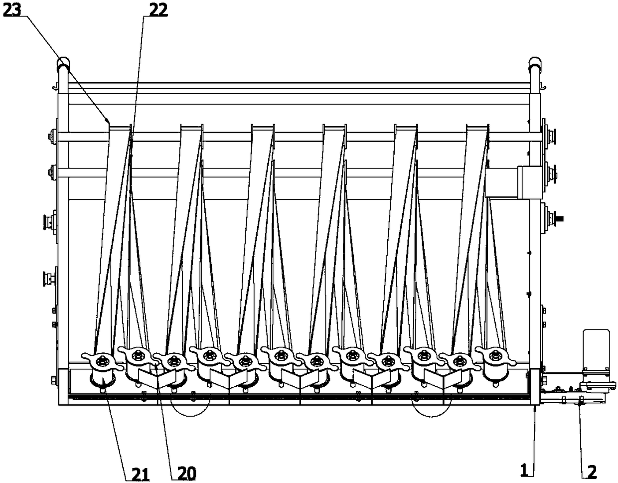 Well-ordered leafy vegetable harvester