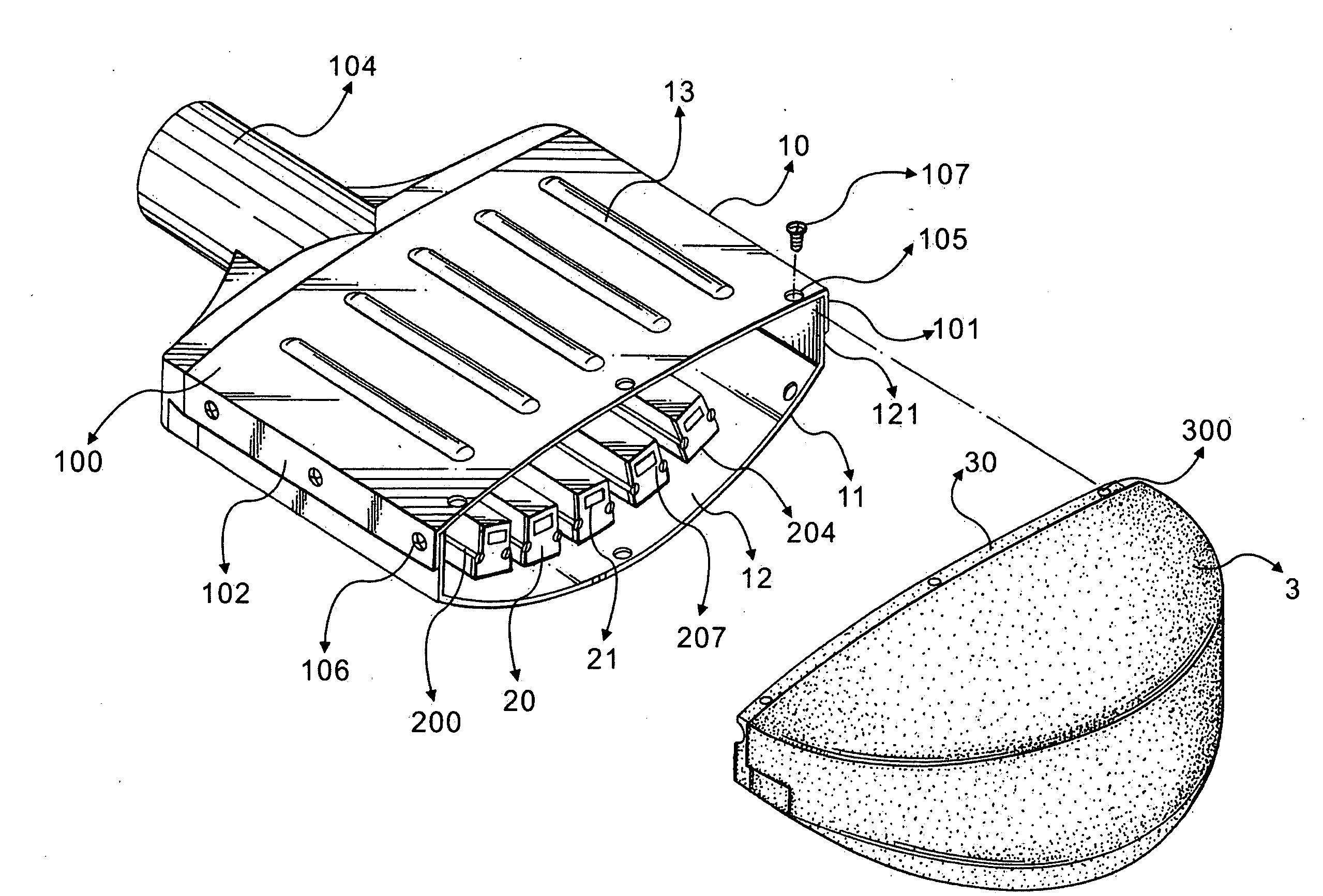 LED streetlight with heat-dissipating structure