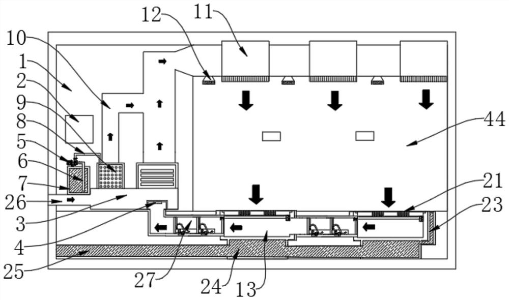 Air return system and intelligent control system for cotton inspection thermostatic chamber