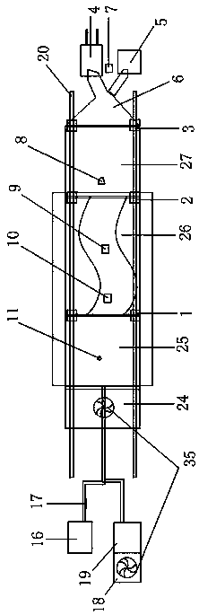 Adjustable debris flow starting simulation experiment system under combined action of rainfall and confluence