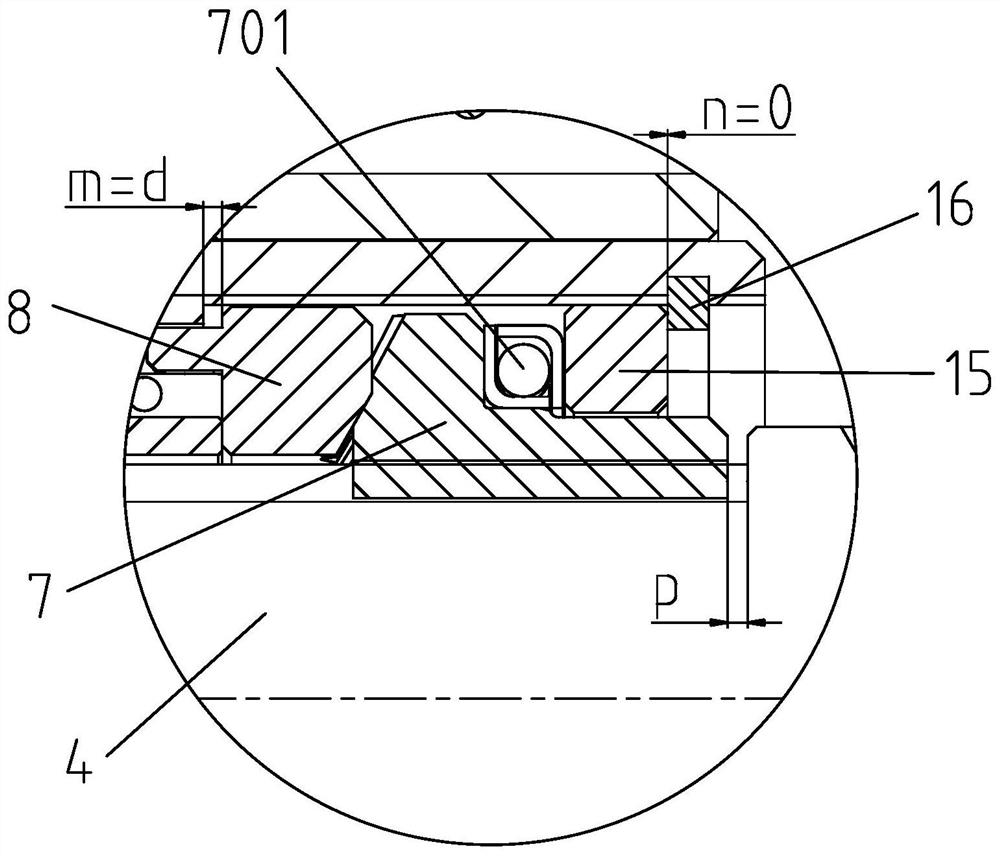 Pneumatic brake cylinder and brake clamp unit