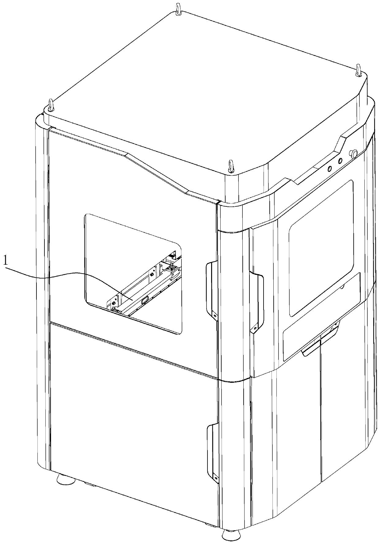 Scraper device and photo-curing equipment with scraper device