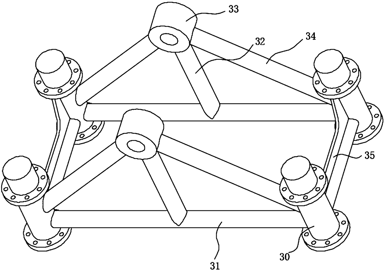 Lifting device of folding arm type lifting equipment