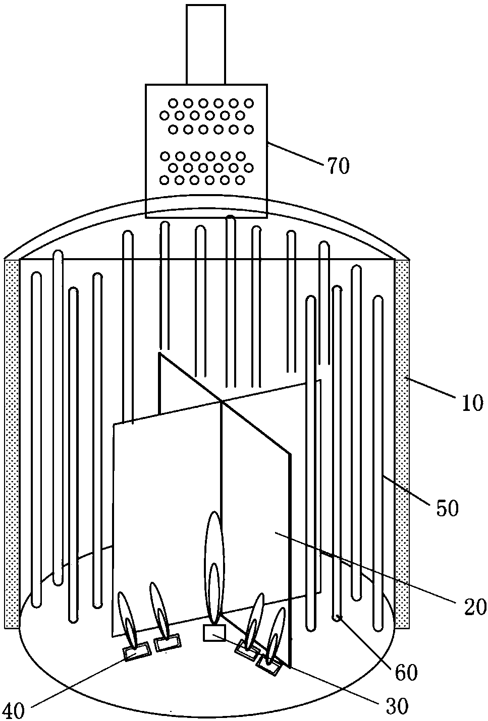 Cylindrical tube heating furnace