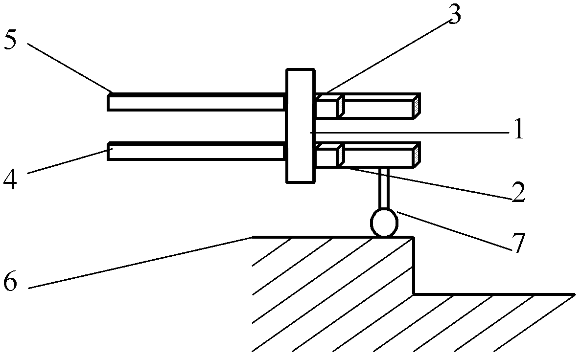 Three-dimensional resonance trigger probe based on quartz tuning fork and three-dimensional resonance trigger positioning method