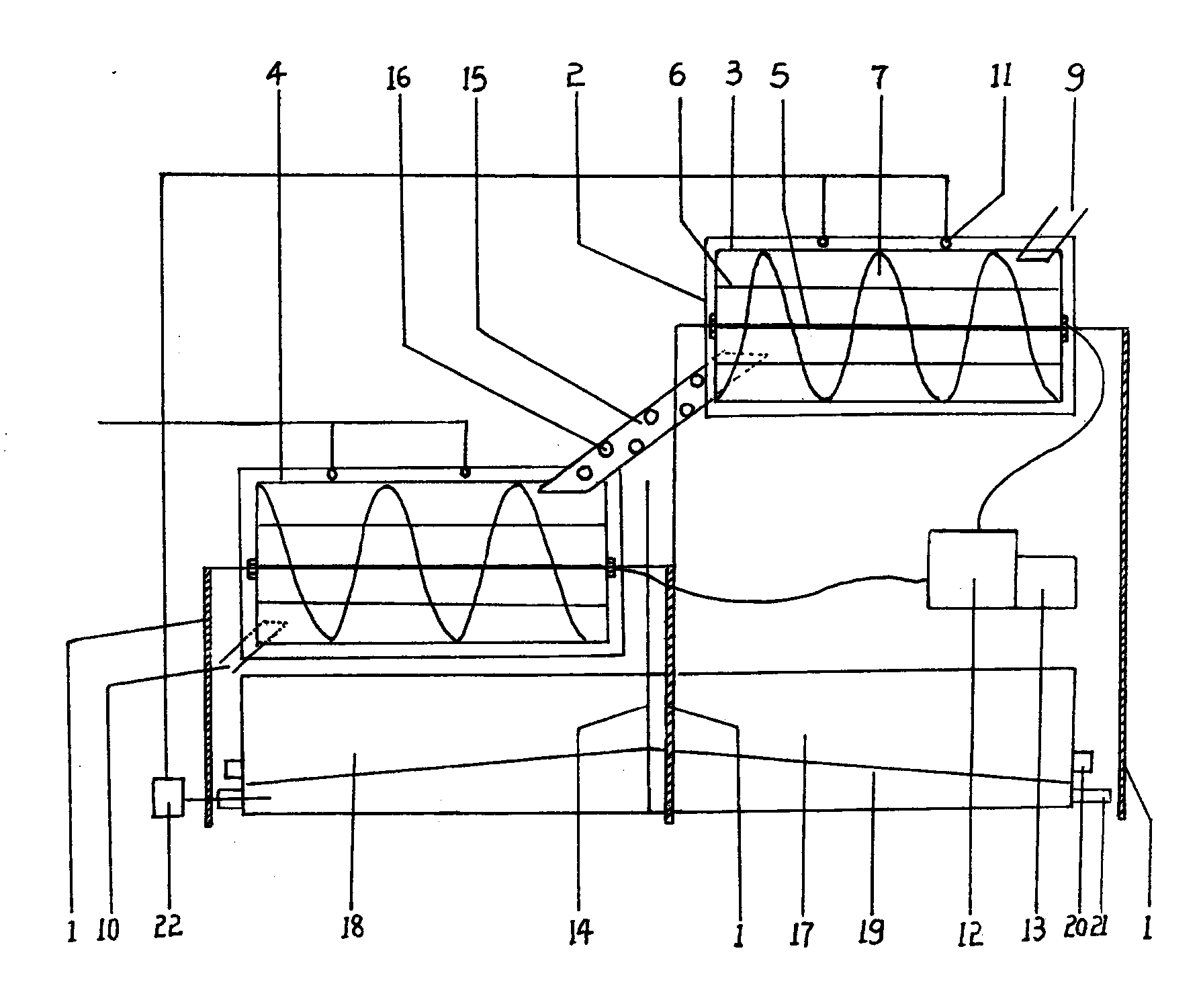 Fruit and vegetable double-cleaning device